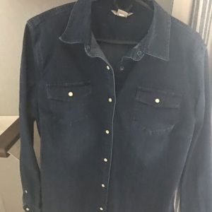 Duluth Heavy duty Denim Button down/ snap shirt